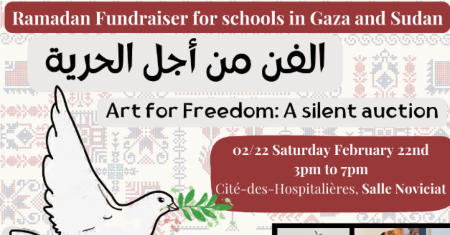 Art for Freedom: Silent Auction for Tent Schools in Gaza and Sudan