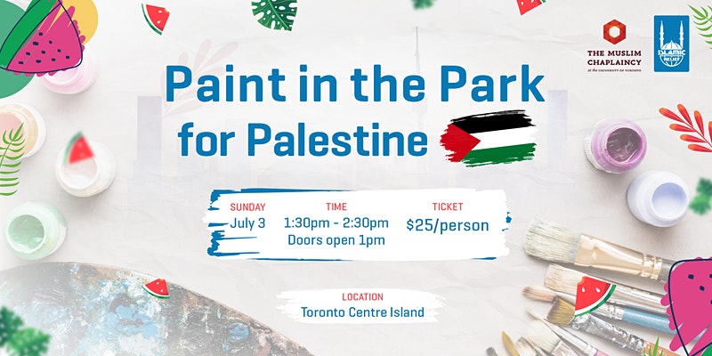 Islamic Relief Canada Toronto | Paint in the Park for Palestine