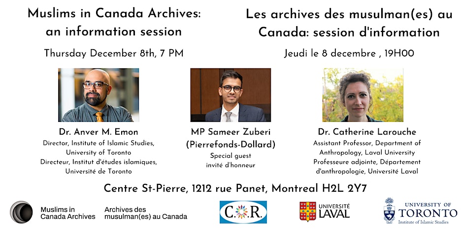 Muslims in Canada Archives Information Session / AMC session d'information