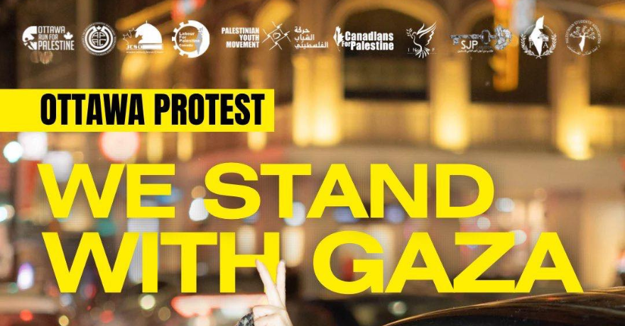 Ottawa Protest We Stand With Gaza