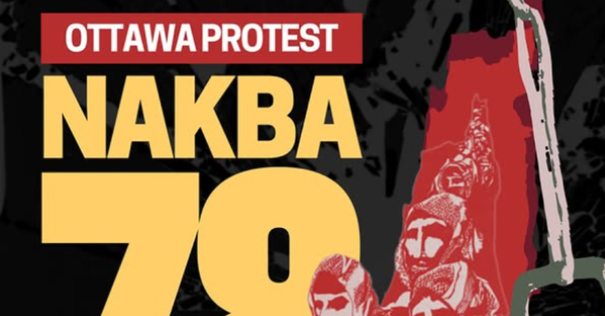 Palestinian Youth Movement Ottawa Protest Nakba 78