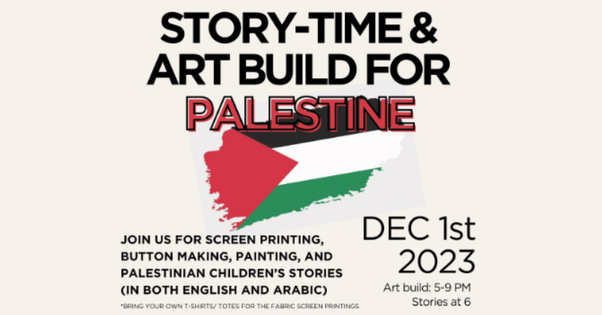 Story-Time and Art Build For Palestine