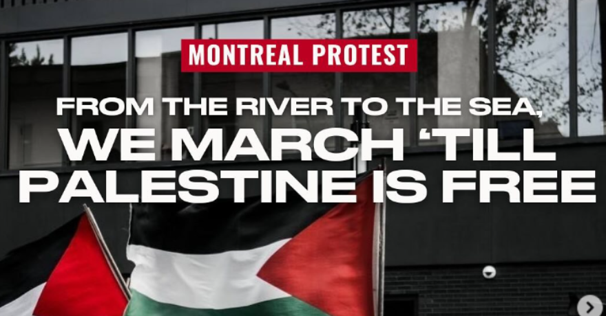 Montreal Protest March for Palestine