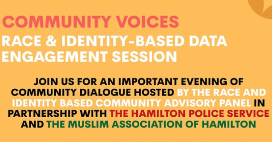 Hamilton Police Race & Identity Data Engagement Session