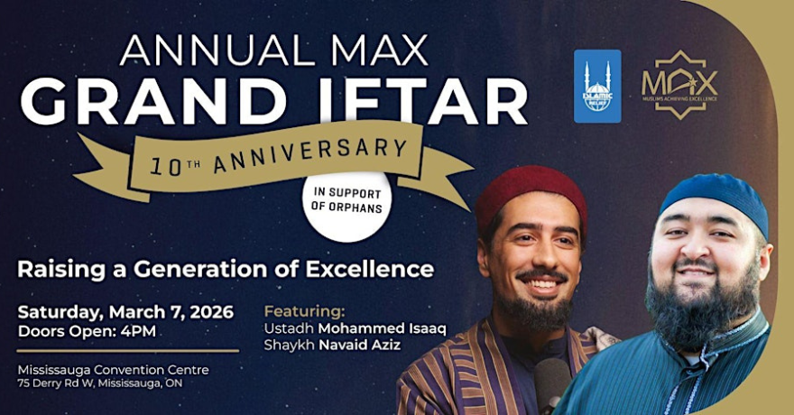 10th Annual MAX Islamic Relief Canada Grand Iftar