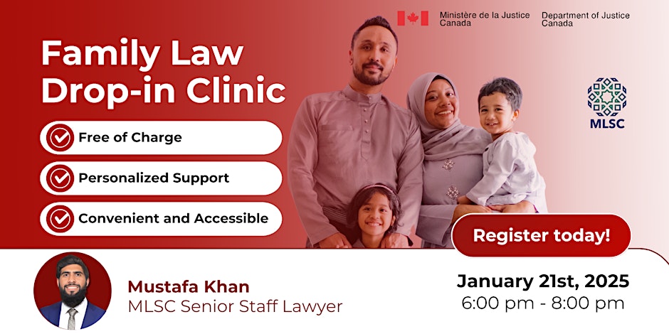 Muslim Legal Support Centre (MLSC) Family Law Drop-in Clinic