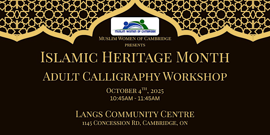 Muslim Women of Cambridge Adult Calligraphy Workshop
