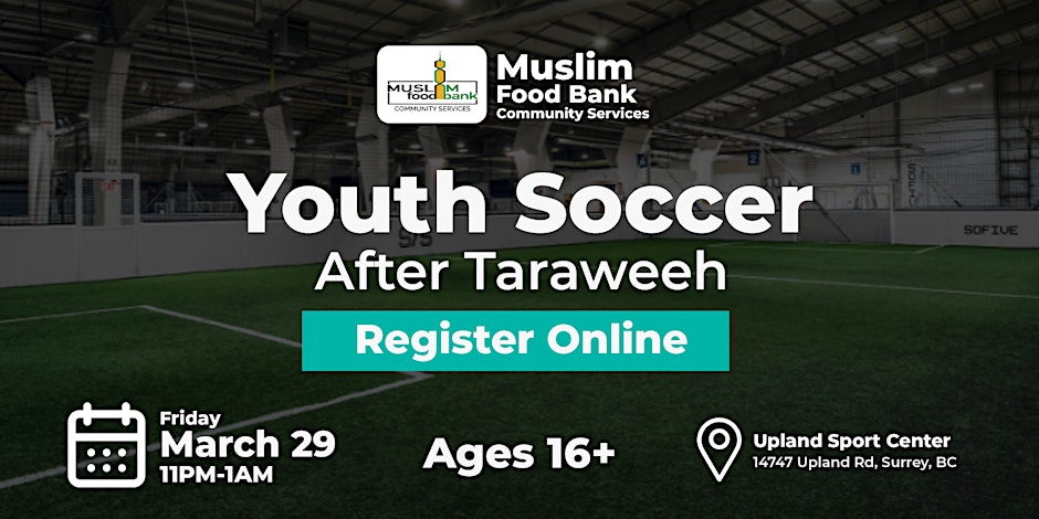 Muslim Food Bank Youth Soccer - Boys Night