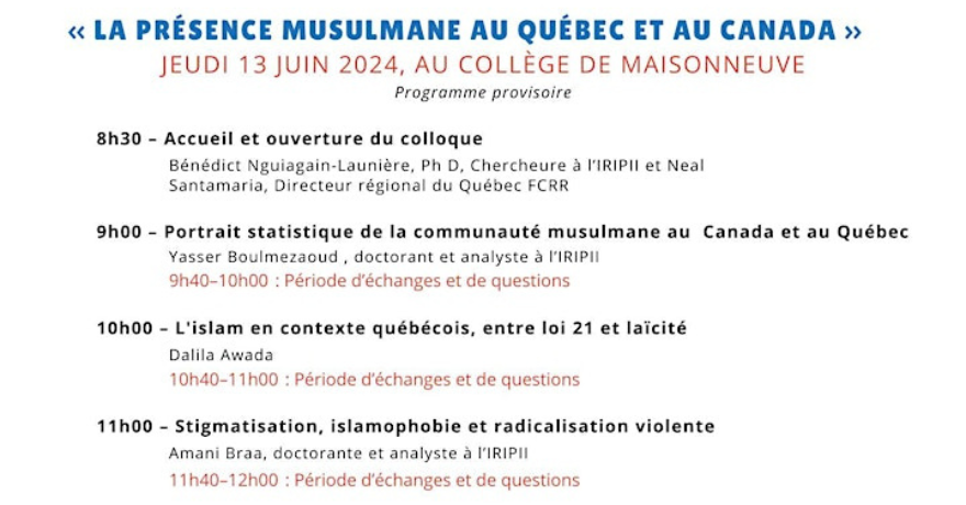 La présence musulmane au Québec et au Canada 