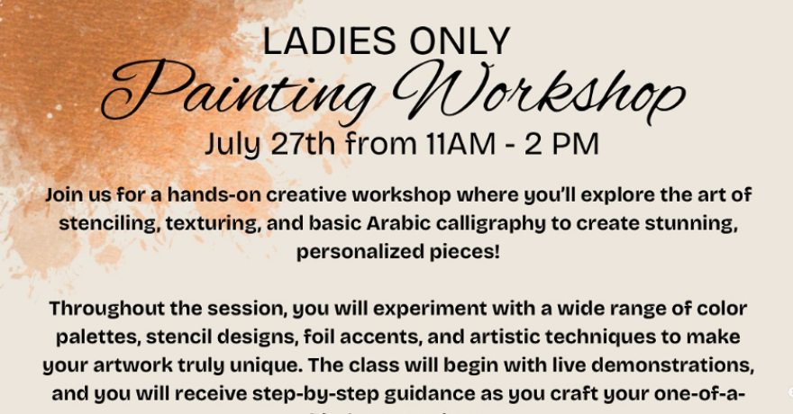 Art By Mariam Ladies Only Painting Workshop