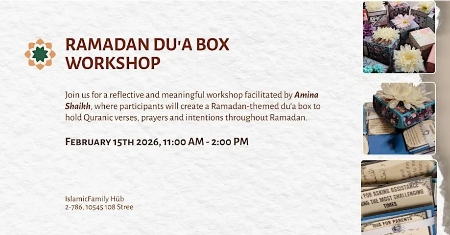 Islamic Family Ramadan Du'a Box Workshop