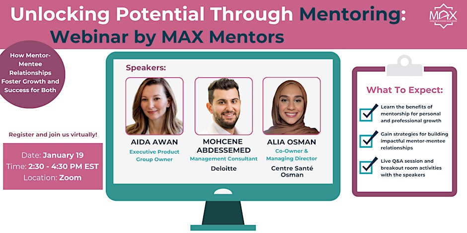 MAX Mentors Webinar Unlocking Potential Through Mentoring