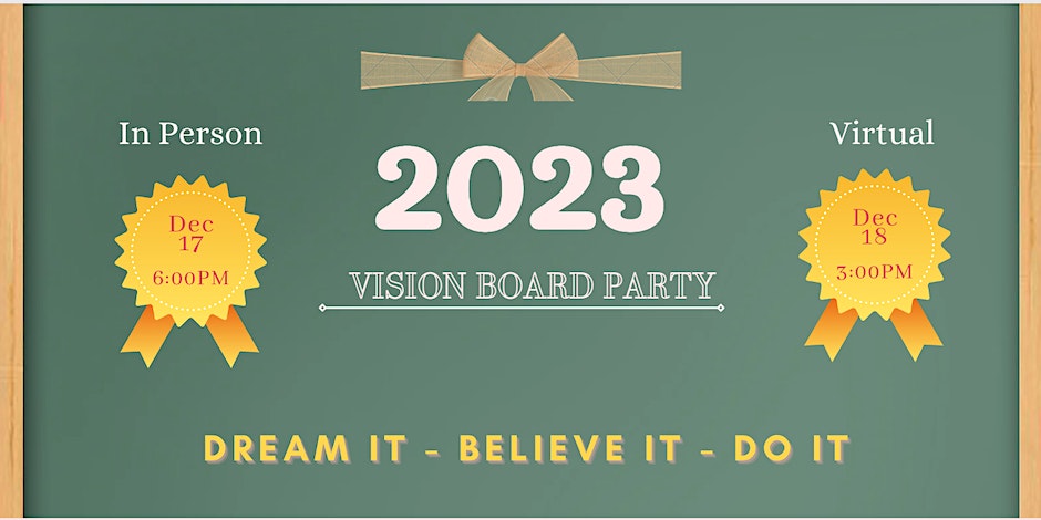 2023 Vision Board Party with Life Coach Kulsoom Kazim