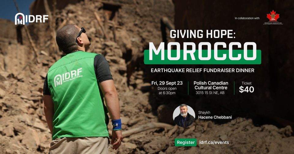 IDRF Giving Hope: Morocco Earthquake Relief Fundraiser