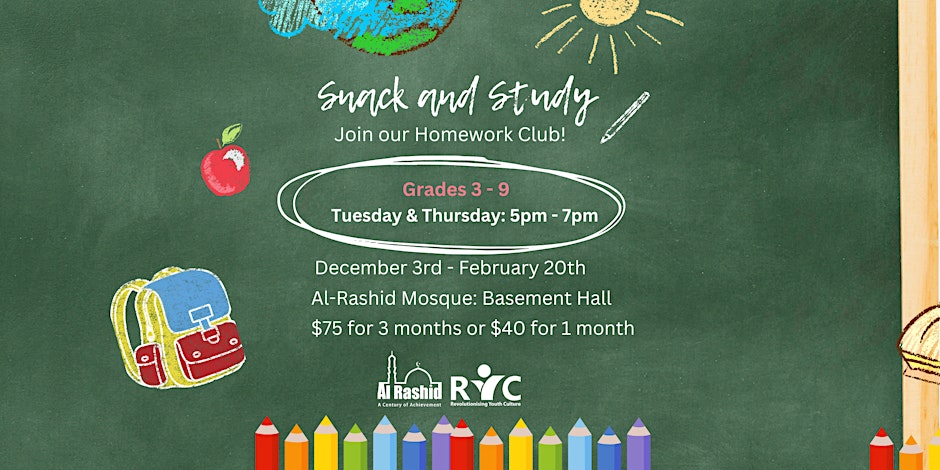 Al Rashid Youth Club Snack and Study (Grades 3 to 9)