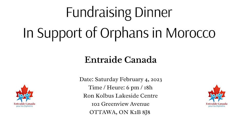 Entraide Canada Fundraising Dinner in Support of Orphans in Morocco