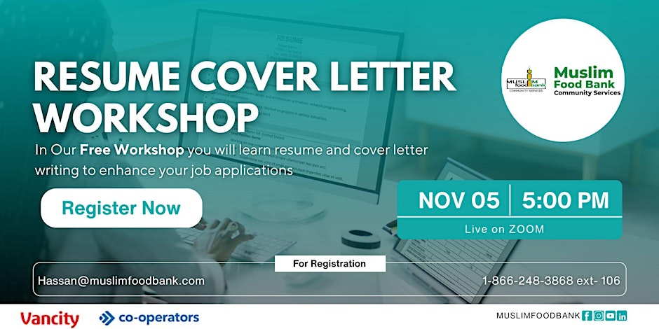 Muslim Food Bank & Community Services Resume Cover Letter Workshop