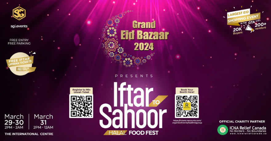 Grand Eid Bazaar Iftar to Suhoor