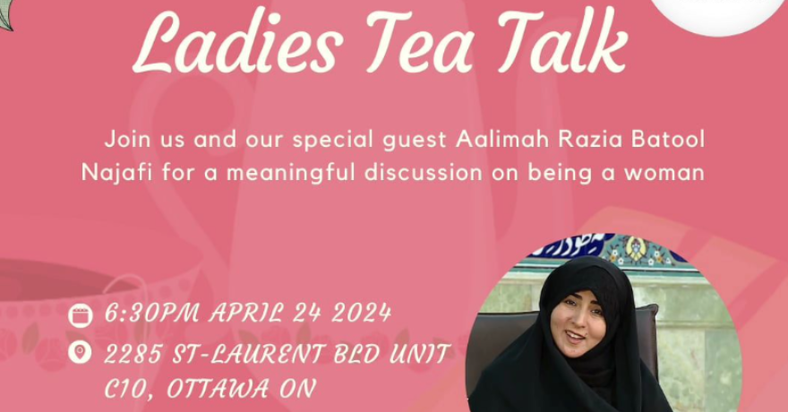 Ark Centre of Excellence Ladies Tea Talk with Aalimah Razia Najafi