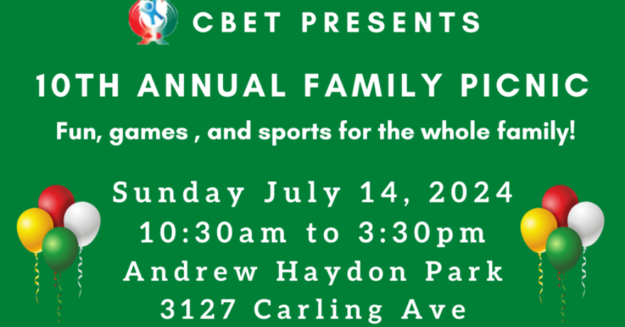 Canada Bangladesh Education Trust (CBET) 10th Annual Family Picnic (Register by July 7)