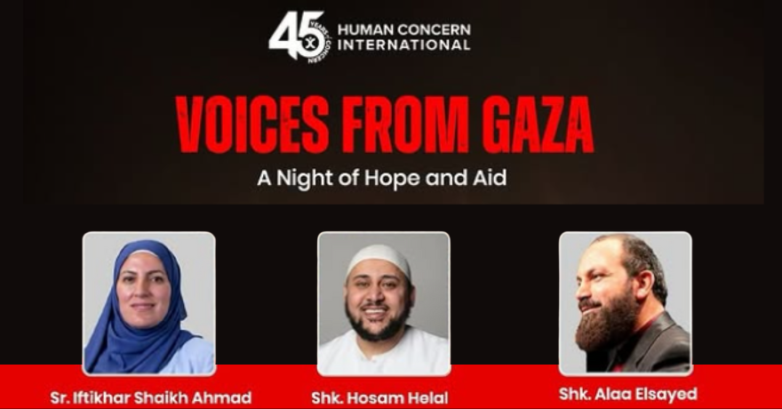 Human Concern International Voices from Gaza: A Night of Hope and Aid