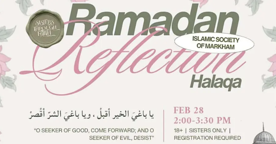 Sisters Through Faith Ramadan Reflection Halaqa