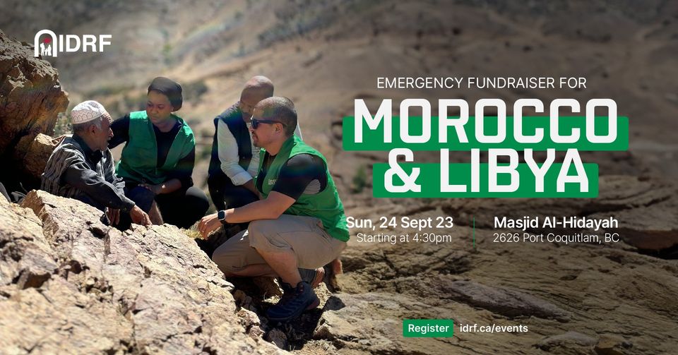 IDRF Emergency Fundraiser for Libya and Morocco