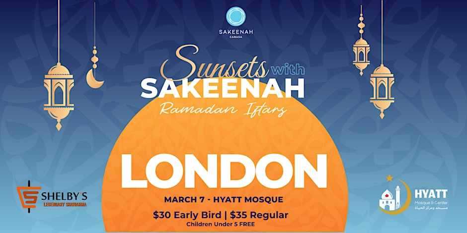 Sunsets with Sakeenah London Ramadan Iftar