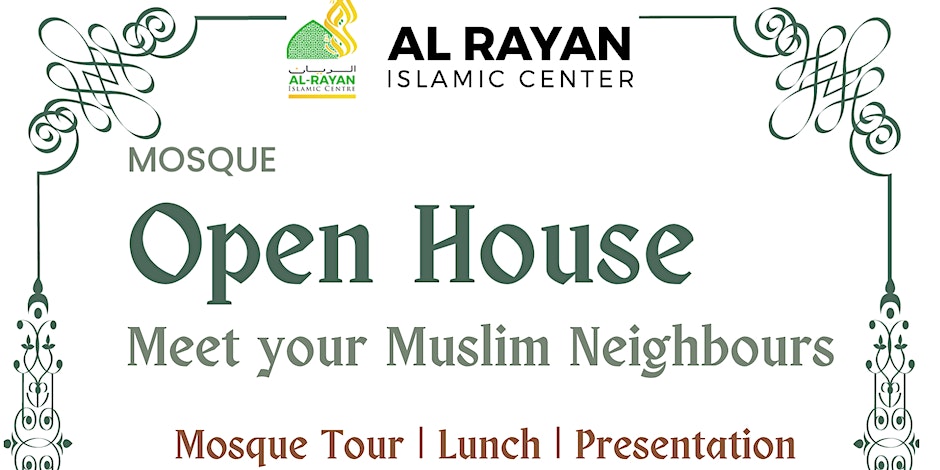 Al Rayan Islamic Centre Mosque Open House Meet Your Muslim Neighbours!
