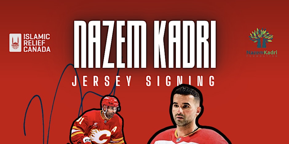 Nazem Kadri Jersey Signing with Islamic Relief Canada