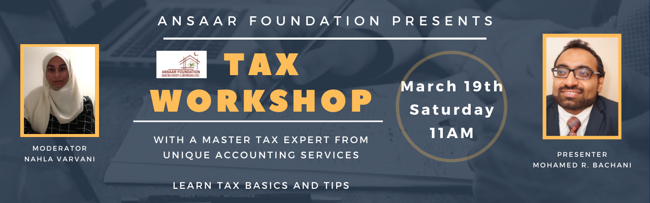 Ansaar Foundation Tax Workshop