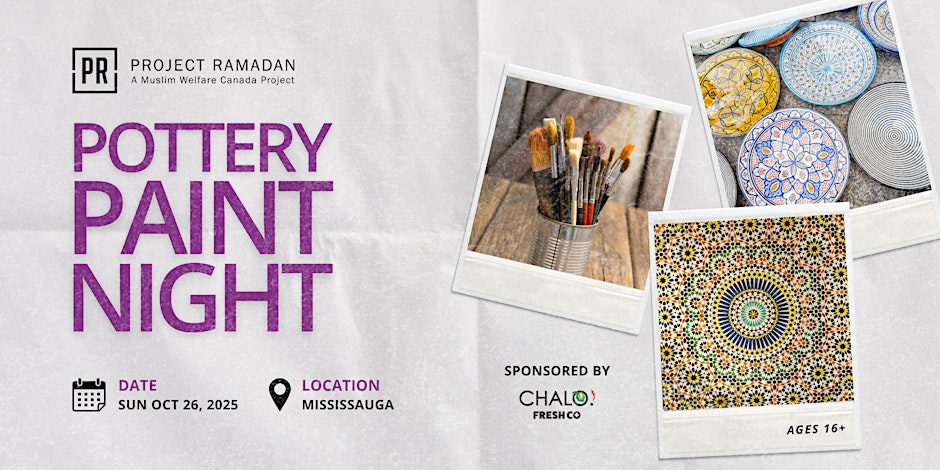 Project Ramadan Presents Pottery Paint Night