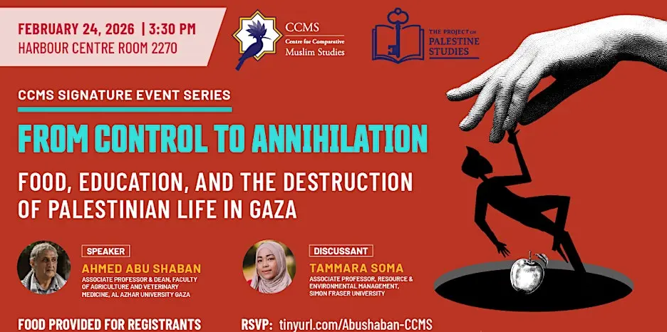 Food, Education, & Palestine's Destruction