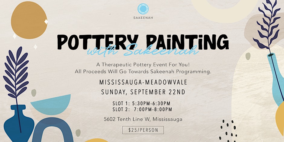 Sakeenah Canada Pottery Paint Night