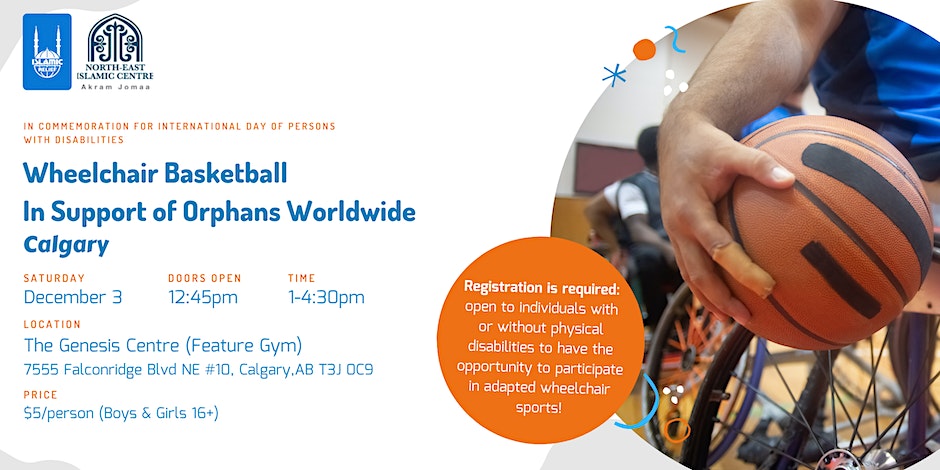 Islamic Relief Canada Wheelchair Basketball Calgary | In Support of Orphans Worldwide
