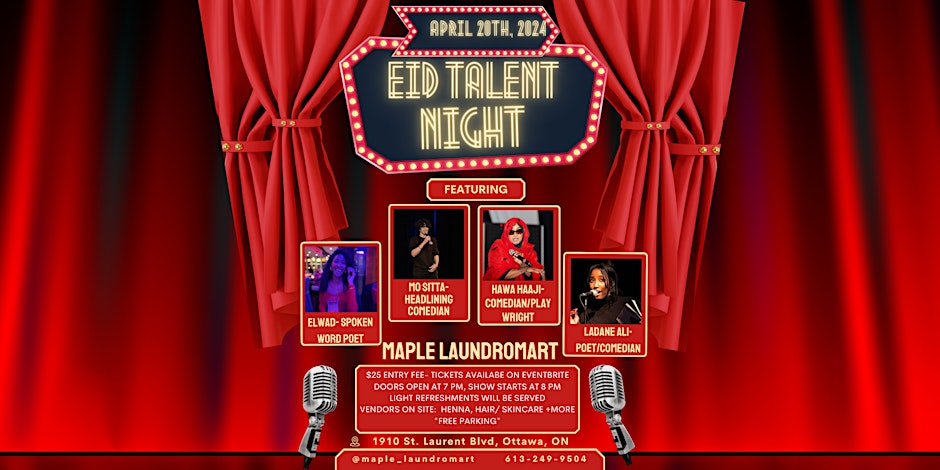 Maple Laundromat Eid Talent Comedy Night