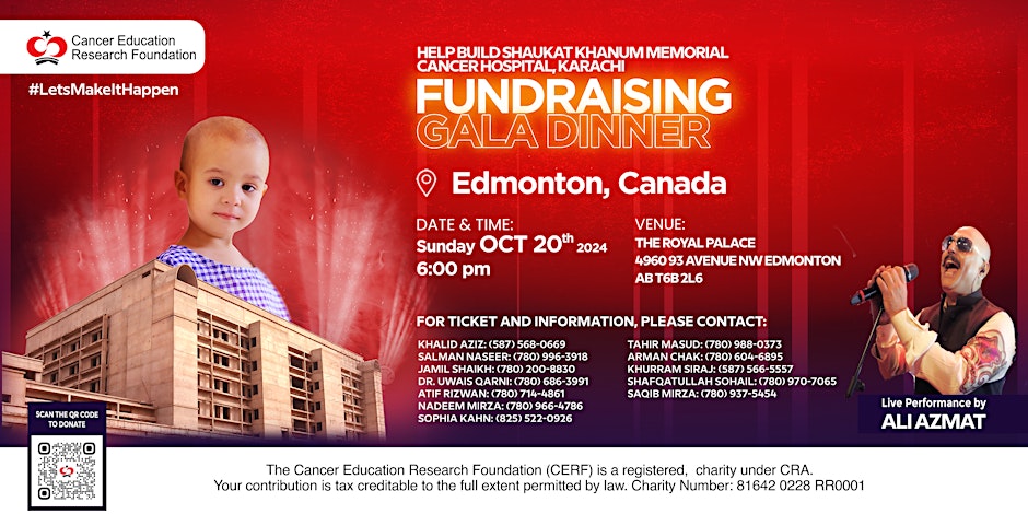 Edmonton Shaukat Khanum Fundraising Gala Dinner