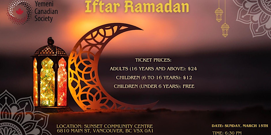 Yemeni Canadian Society Iftar Ramadan