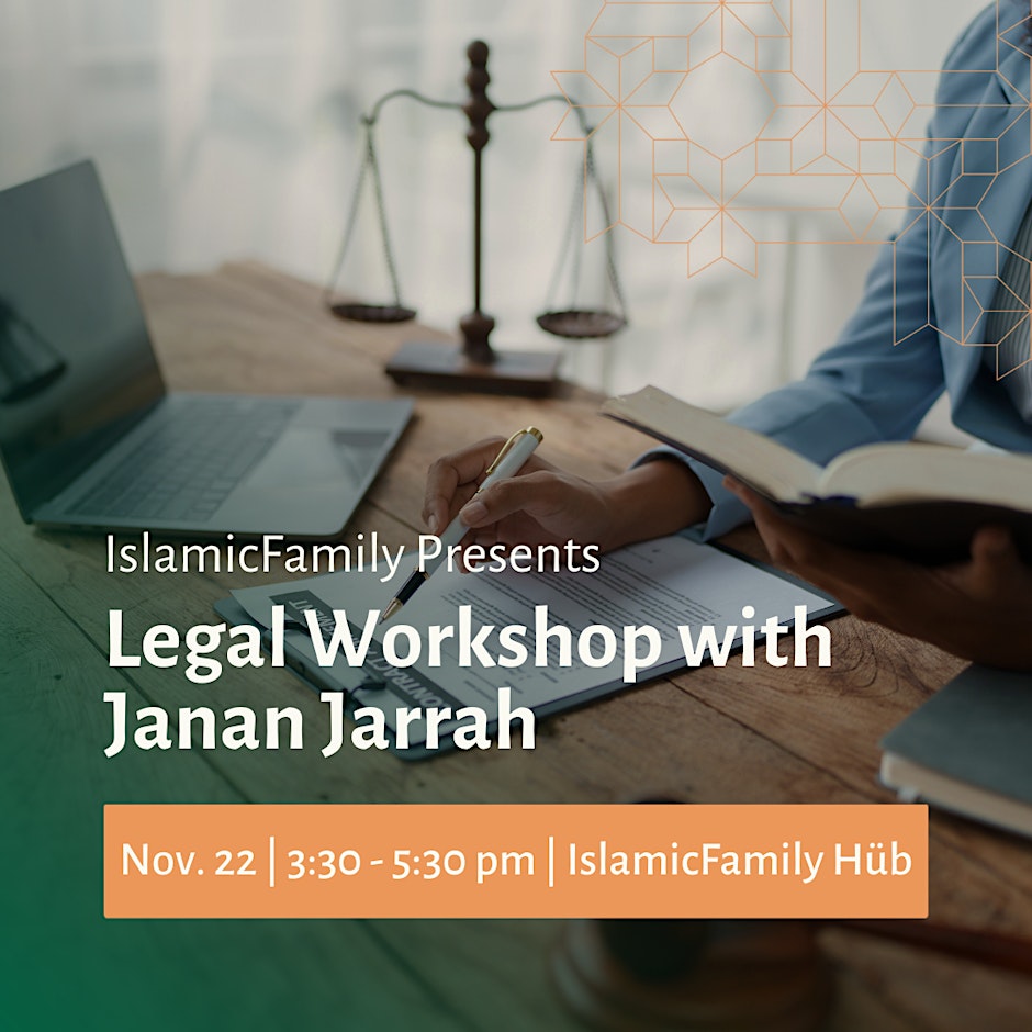 IslamicFamily Legal Workshop with Janan Jarrah