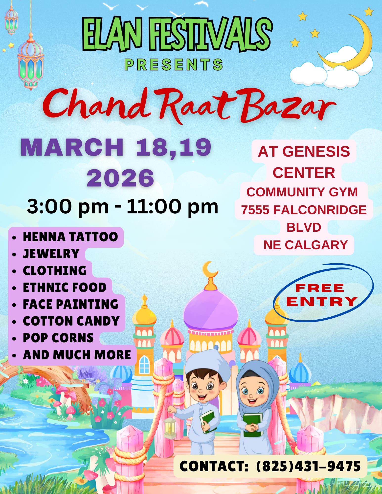 Elan Festival Calgary Chand Raat Bazaar