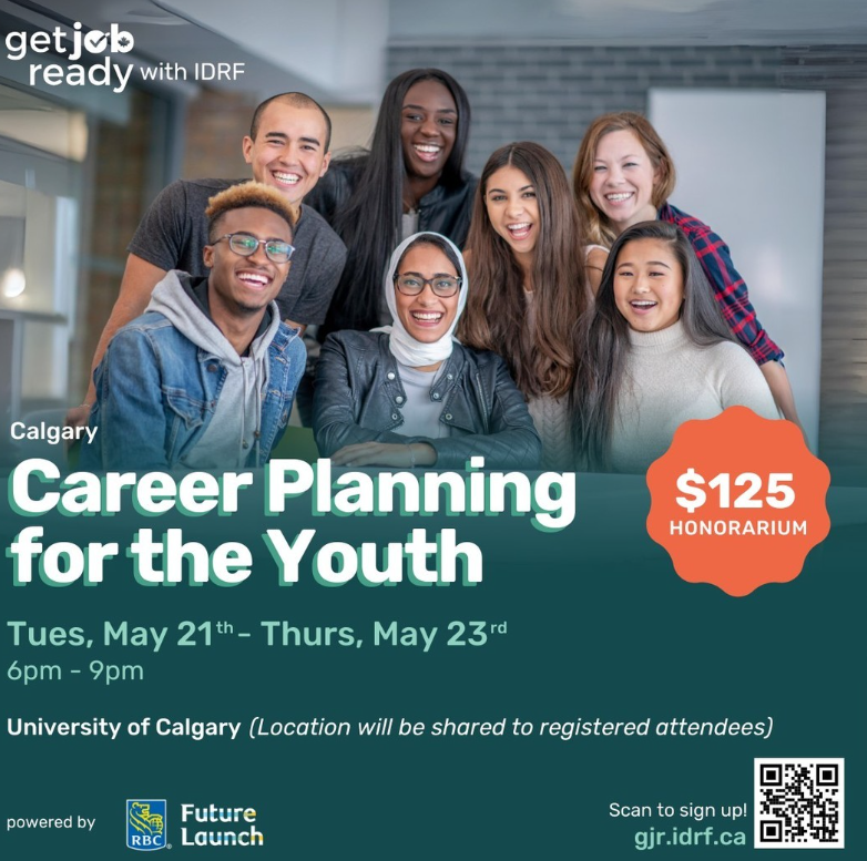 IDRF Career Planning for Youth (Ages 18 to 29) Registration Required