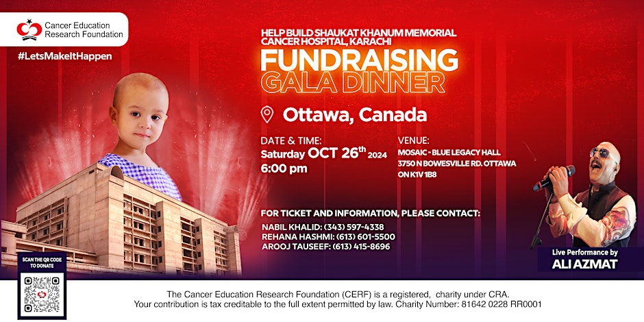 Ottawa Shaukat Khanum Fundraising Gala Dinner