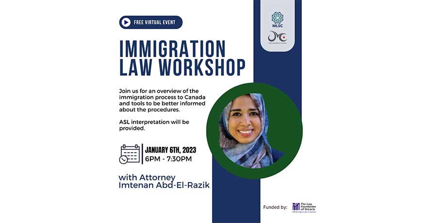 Muslim Legal Support Centre’s Immigration to Canada Workshop