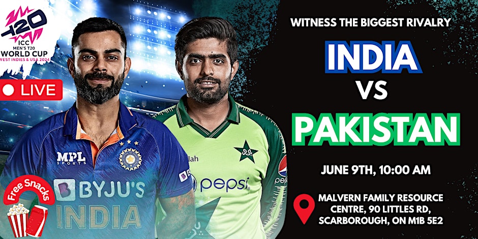 ICC T20 India vs Pakistan GTA's Most Exciting Match Screening Event