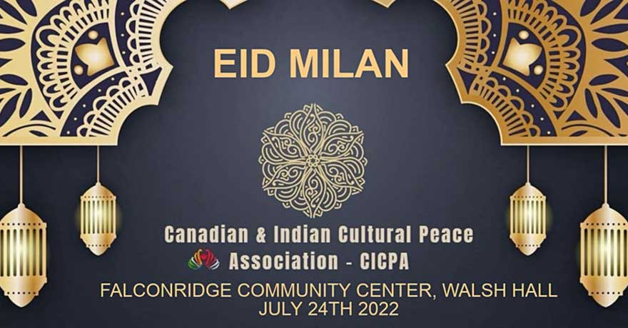 Canadian Indian Cultural Peace Association Eid Milan
