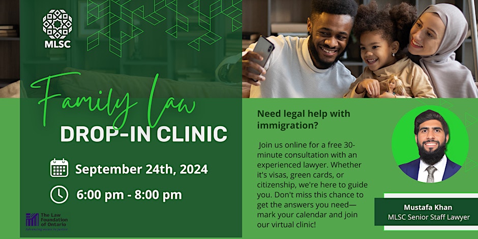 Muslim Legal Support Centre (MLSC) Family Law Drop-in Clinic