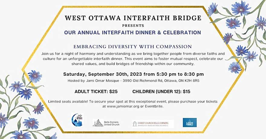West Ottawa Interfaith Bridge Dinner & Celebration