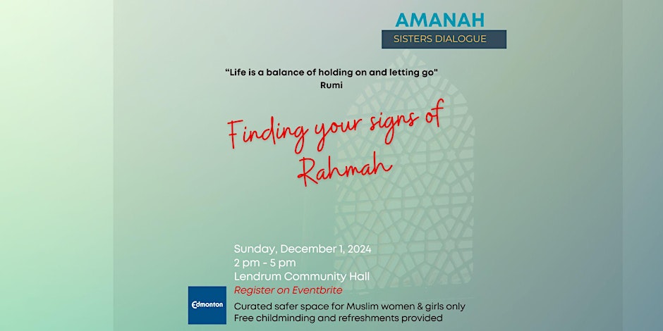 Sisters Dialogue Finding Your Signs of Rahmah