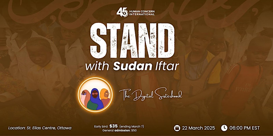 Human Concern International Stand with Sudan Iftar with The Digital Sisterhood