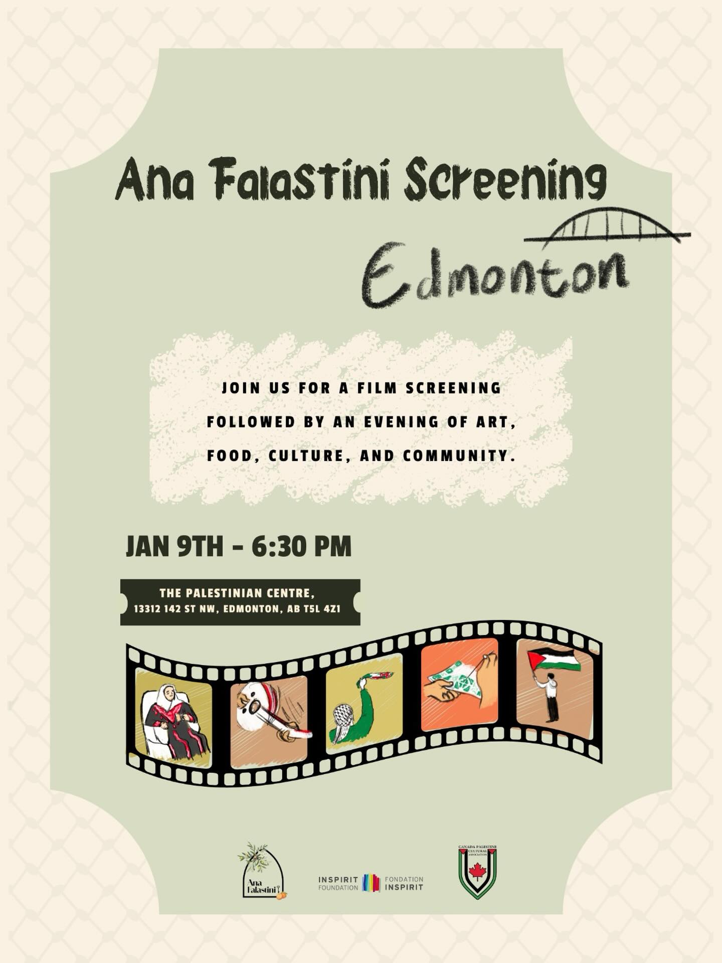 Ana Falastini Documentary Canada Tour Edmonton